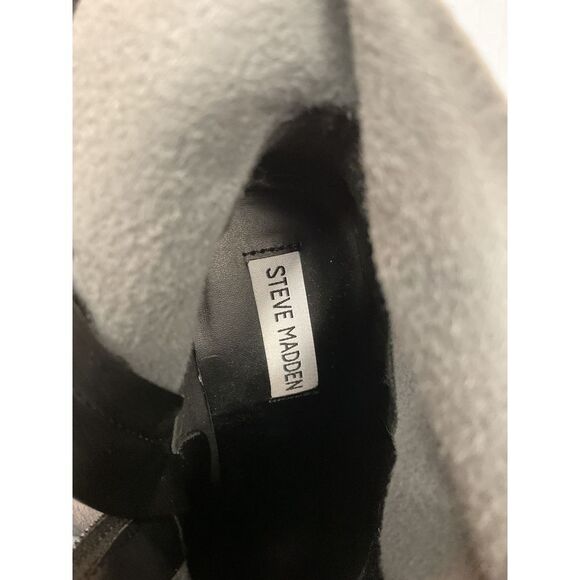 Steve Madden Women's Thorn Western‎ Sock Booties Black Size 10M Fashion - Picture 10 of 11